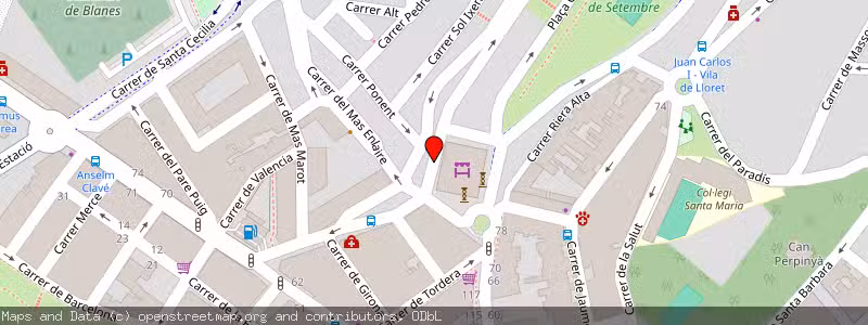 Mapa de Subasta de Inmueble (Local comercial) en Blanes, Gerona (Girona) 