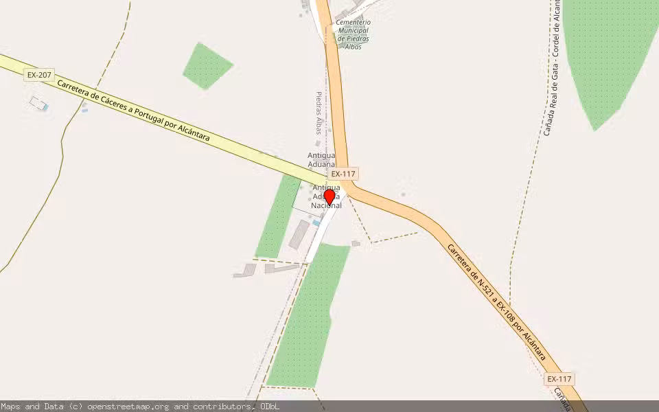 Mapa de Subasta Inmueble (Vivienda) en Piedras Albas, Cáceres