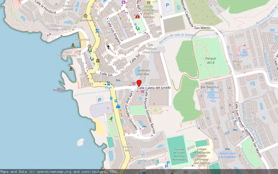 Mapa de Subasta Inmueble (Trastero) en Santiago Del Teide, Santa Cruz de Tenerife
