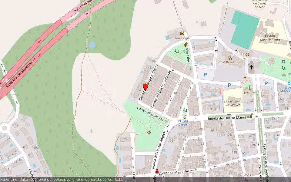 Mapa de Subasta Inmueble (Otros) en Canet De Mar, Barcelona
