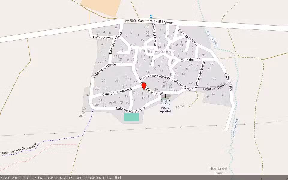 Mapa de Subasta Inmueble (Vivienda) en Avila, Ávila