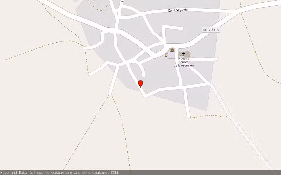 Mapa de Subasta Inmueble (Nave industrial) en Yanguas De Eresma, Segovia