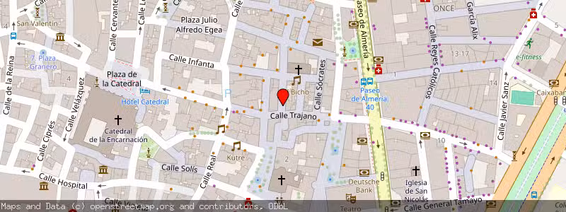 Mapa de Subasta de Inmueble (Vivienda) en Almeria, Almería 