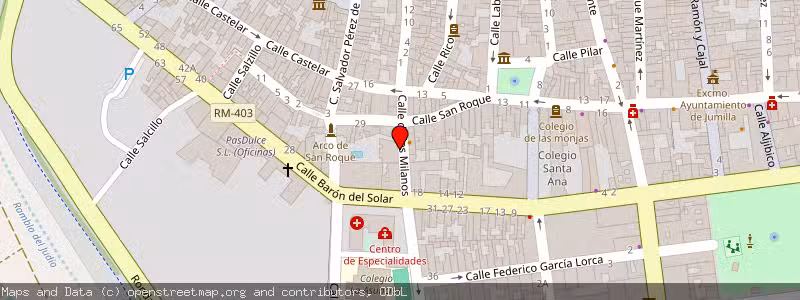 Mapa de Subasta de Inmueble (Vivienda) en Jumilla, Murcia 