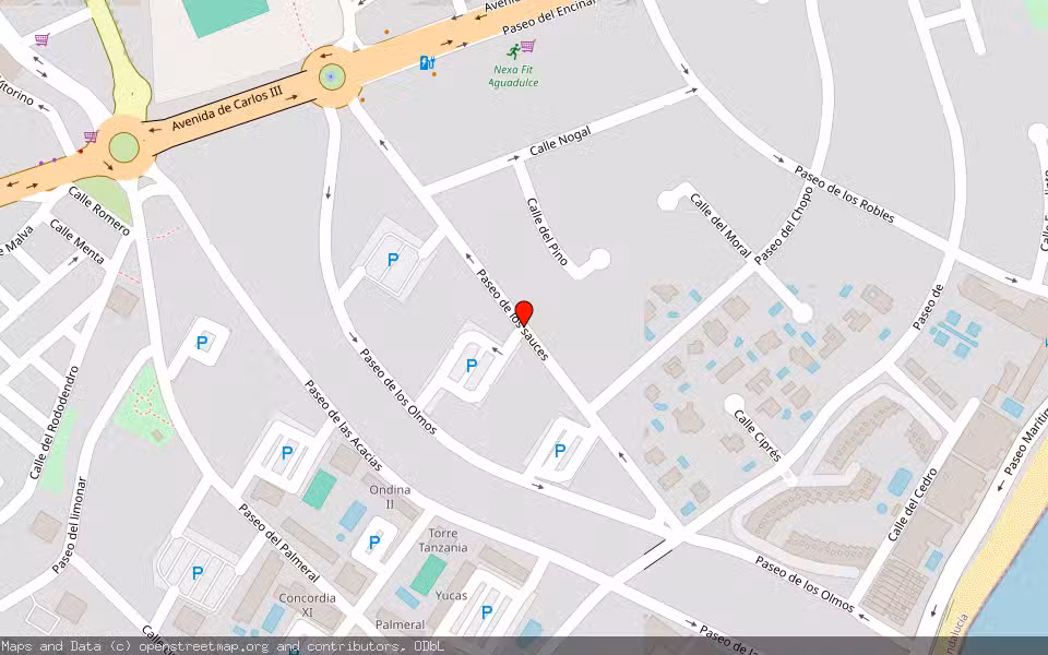 Mapa de Subasta Inmueble (Garaje) en Roquetas De Mar, Almería