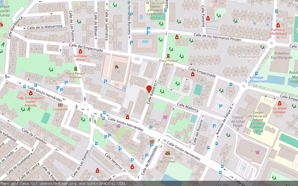 Mapa de Subasta Inmueble (Vivienda) en Móstoles, Madrid