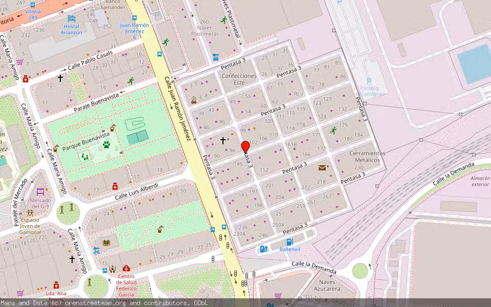 Mapa de Subasta Inmueble (Nave industrial) en Burgos