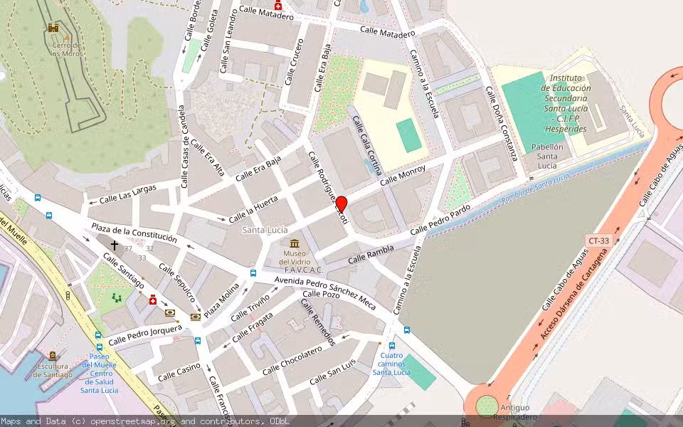 Mapa de Subasta Inmueble (Vivienda) en Cartagena, Murcia