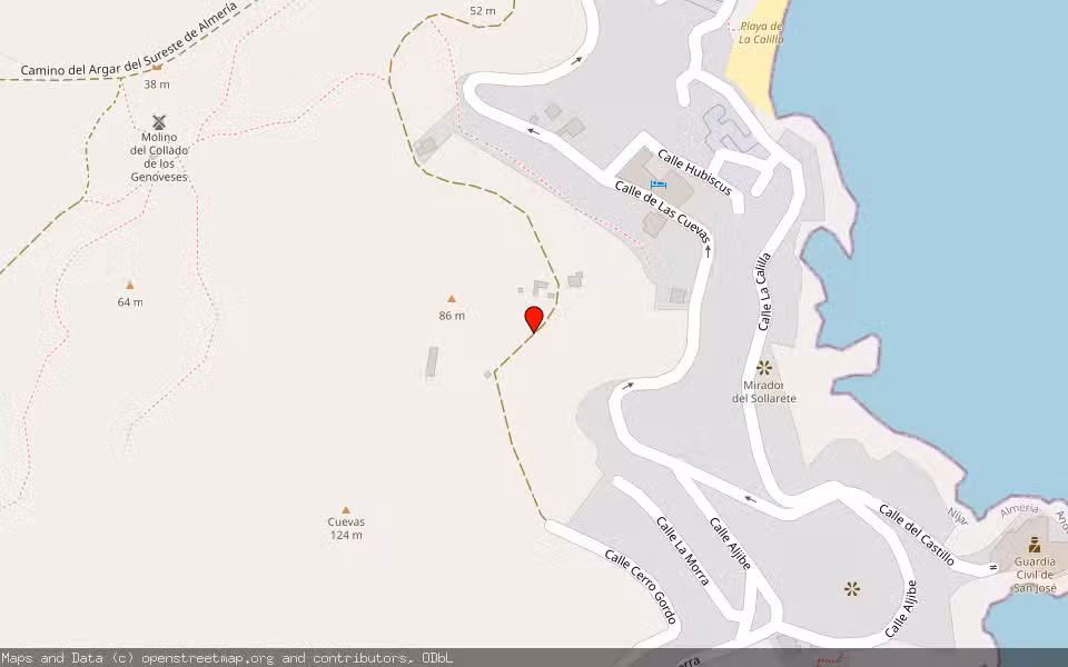 Mapa de Subasta Inmueble (Finca rústica) en Nijar, Almería