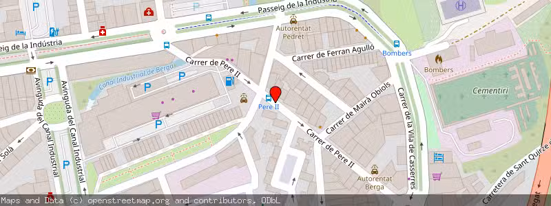 Mapa de Subasta de Inmueble (Vivienda) en Berga, Barcelona 