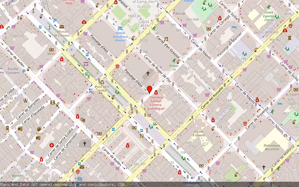 Mapa de Subasta Inmueble (Vivienda) en Barcelona