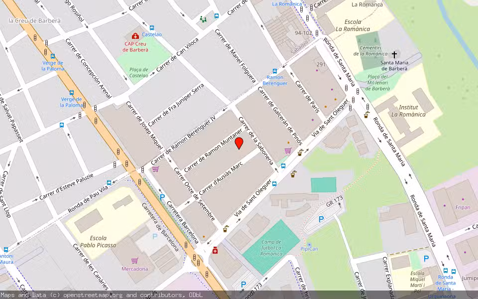 Mapa de Subasta Inmueble (Vivienda) en Barberà Del Vallès, Barcelona