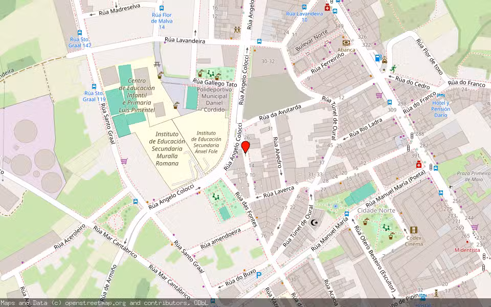 Mapa de Subasta Inmueble (Vivienda) en Lugo