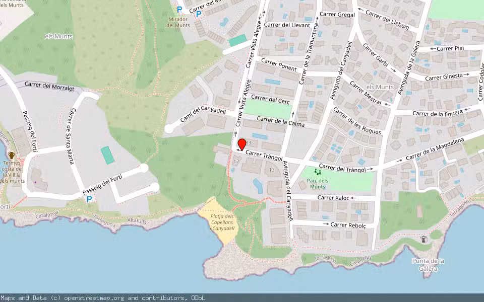Mapa de Subasta Inmueble (Vivienda) en Torredembarra, Tarragona