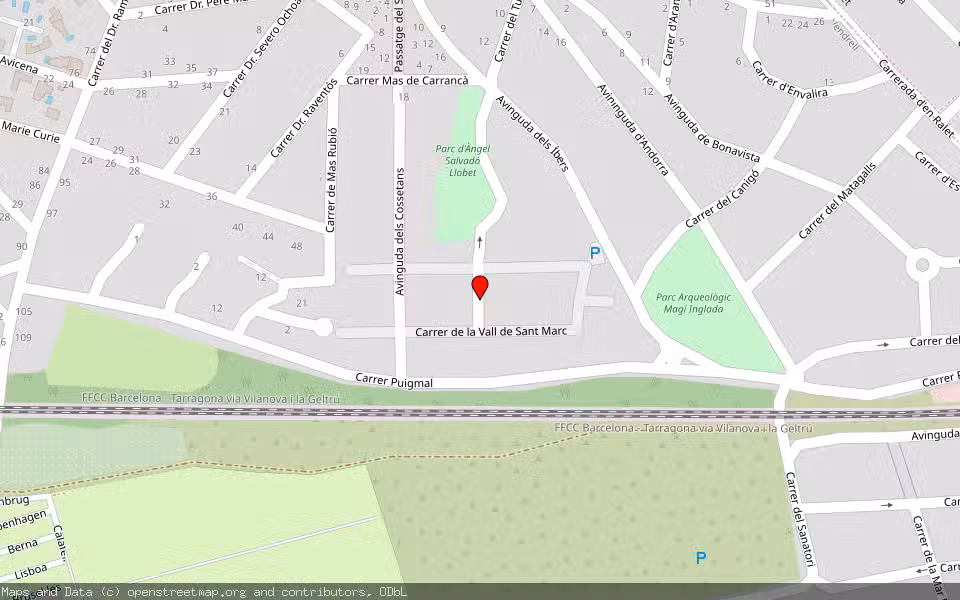 Mapa de Subasta Inmueble (Vivienda) en Calafell, Tarragona