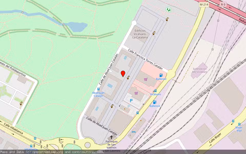 Mapa de Subasta Inmueble (Garaje) en Madrid