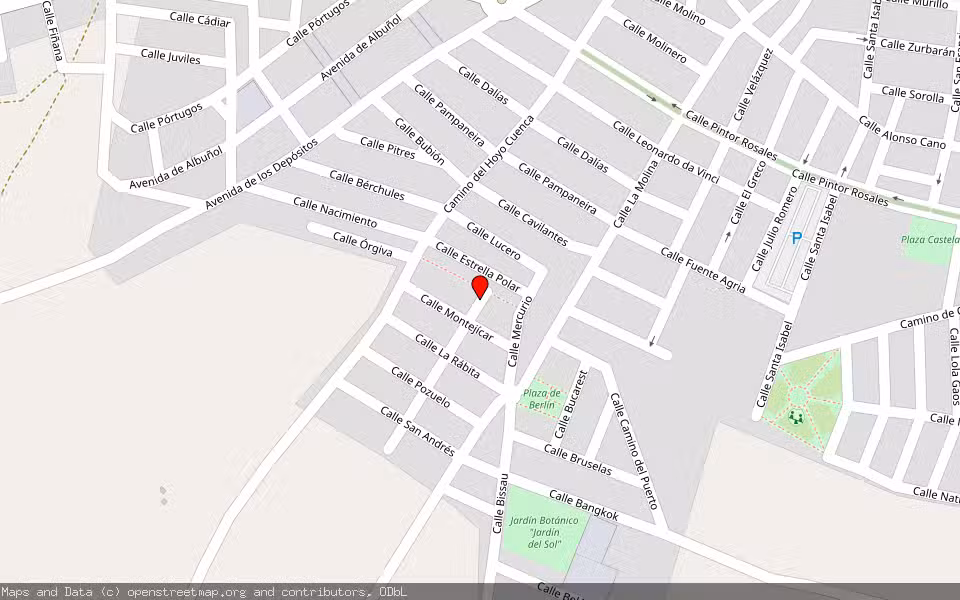Mapa de Subasta Inmueble (Vivienda) en Roquetas De Mar, Almería