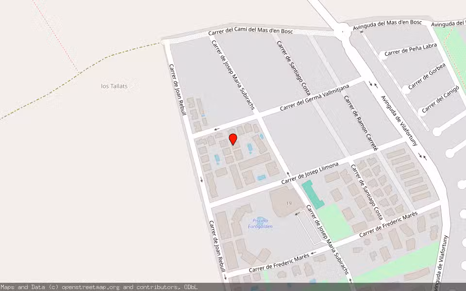 Mapa de Subasta Inmueble (Vivienda) en Cambrils, Tarragona