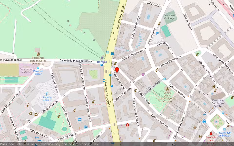 Mapa de Subasta Inmueble (Local comercial) en Madrid