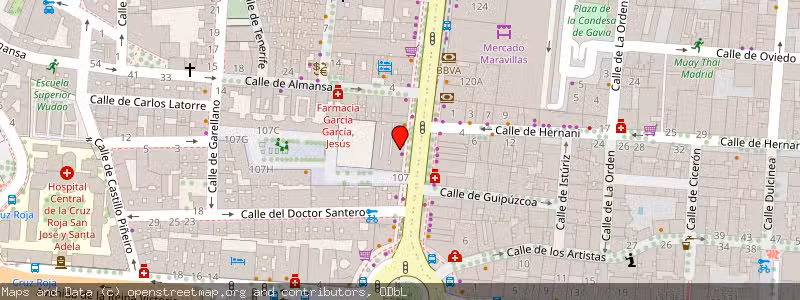 Mapa de Subasta de Inmueble (Vivienda) en Madrid, Madrid 