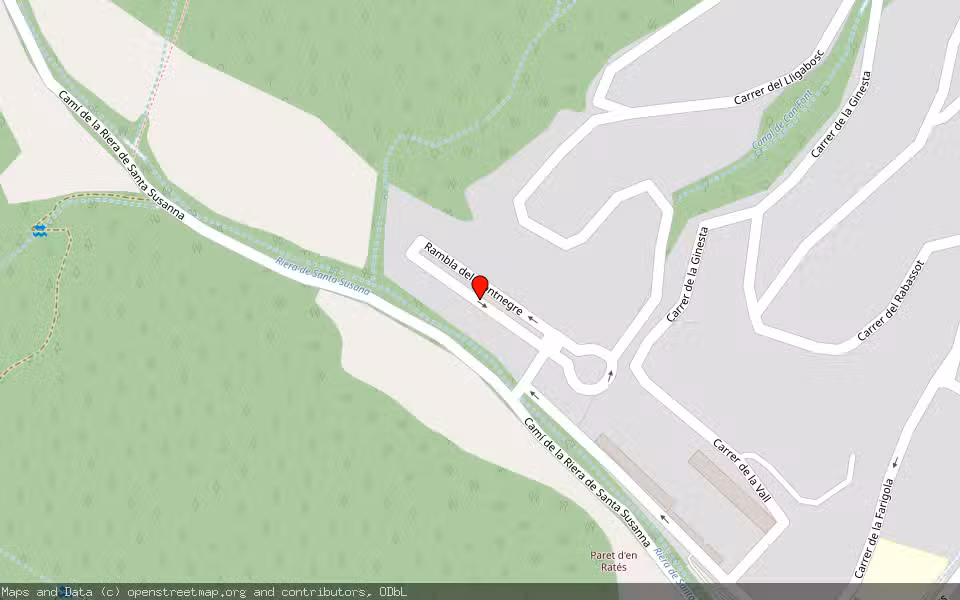 Mapa de Subasta Inmueble (Vivienda) en Santa Susana, Barcelona