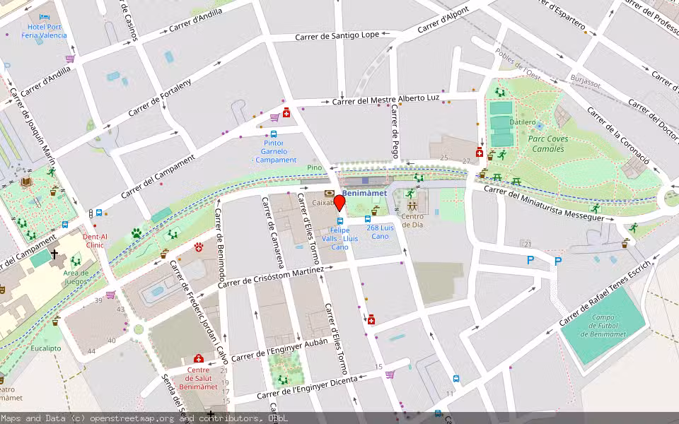 Mapa de Subasta Inmueble (Vivienda) en Benimamet, Valencia/València