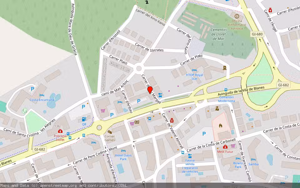 Mapa de Subasta Inmueble (Vivienda) en Lloret De Mar, Girona
