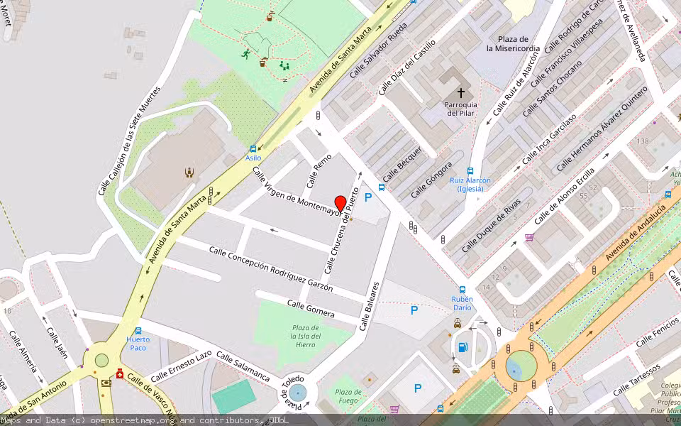 Mapa de Subasta Inmueble (Vivienda) en Huelva