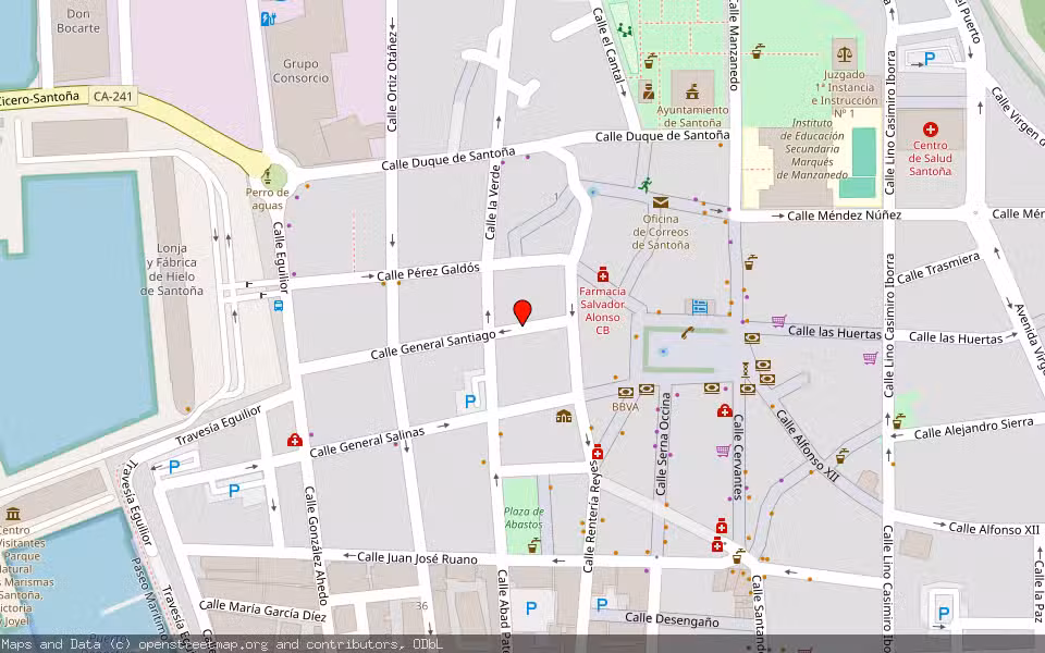 Mapa de Subasta Inmueble (Vivienda) en Santoña, Cantabria