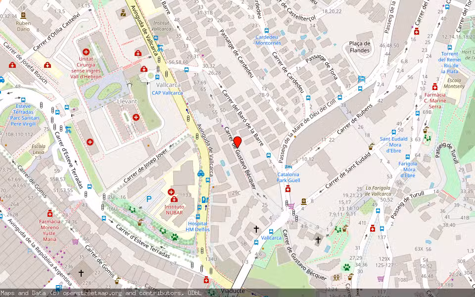Mapa de Subasta Inmueble (Garaje) en Barcelona