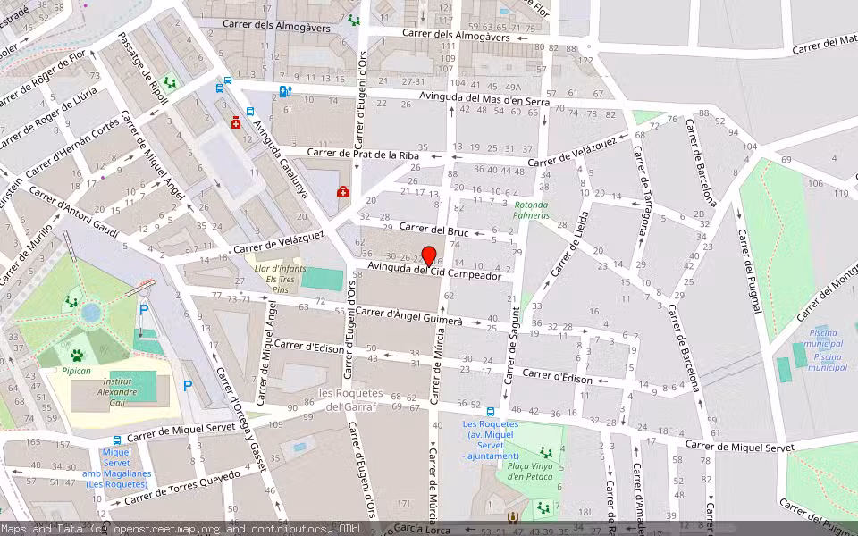 Mapa de Subasta Inmueble (Otros) en Sant Pere De Ribes, Barcelona