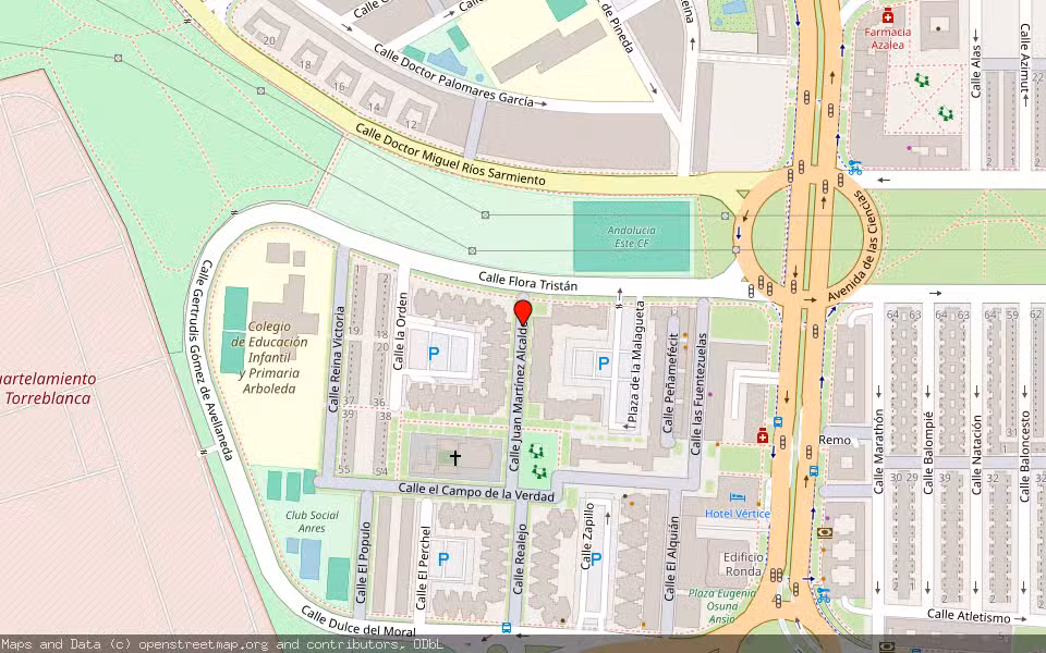 Mapa de Subasta Inmueble (Garaje) en Sevilla