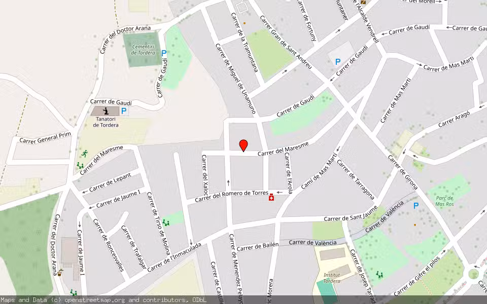 Mapa de Subasta Inmueble (Vivienda) en Tordera, Barcelona