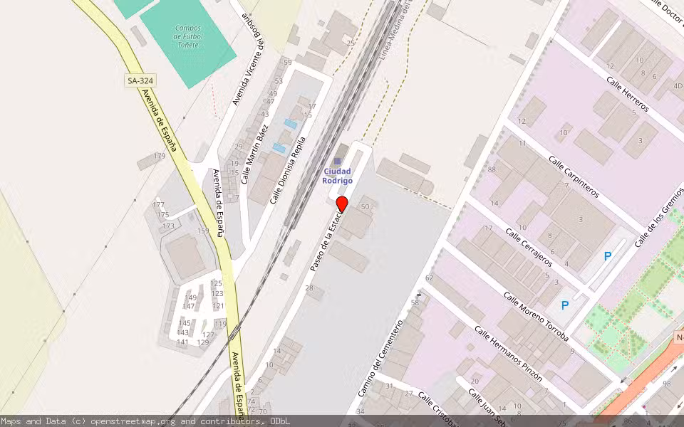 Mapa de Subasta Inmueble (Otros) en Ciudad-rodrigo, Salamanca