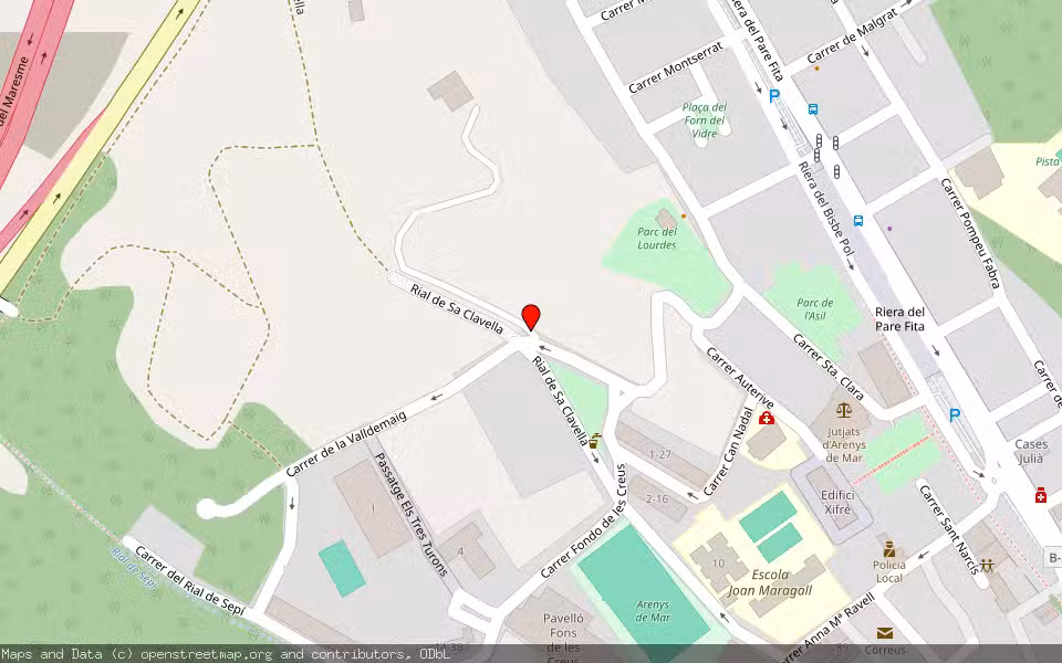 Mapa de Subasta Inmueble (Vivienda) en Arenys De Mar, Barcelona