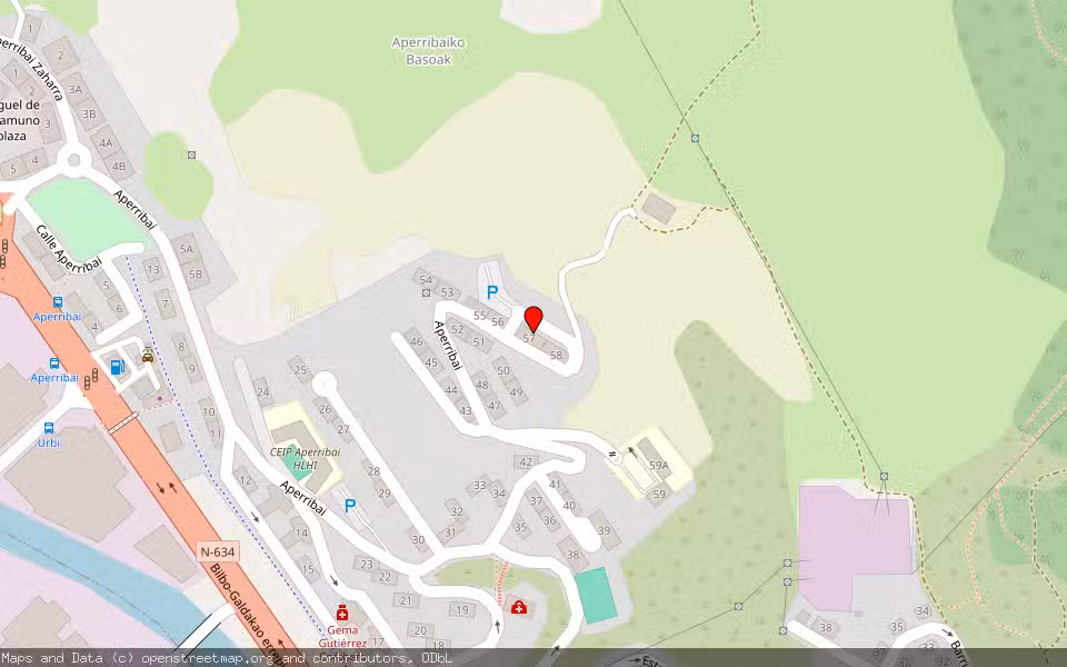 Mapa de Subasta Inmueble (Vivienda) en Galdakao, Bizkaia