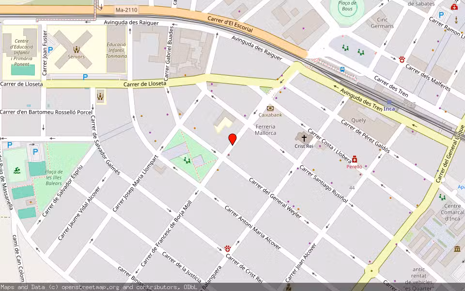 Mapa de Subasta Inmueble (Vivienda) en Inca, Illes Balears