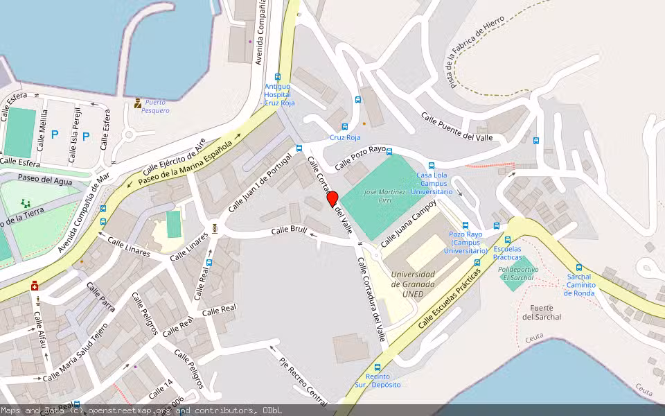 Mapa de Subasta Inmueble (Local comercial) en Ceuta