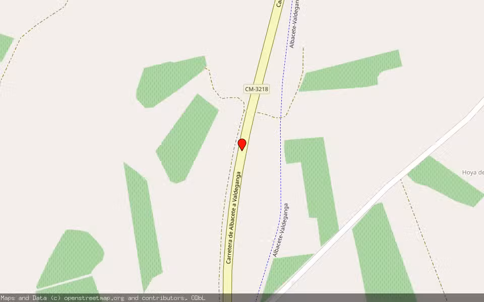 Mapa de Subasta Inmueble (Finca rústica) en Valdeganga, Albacete