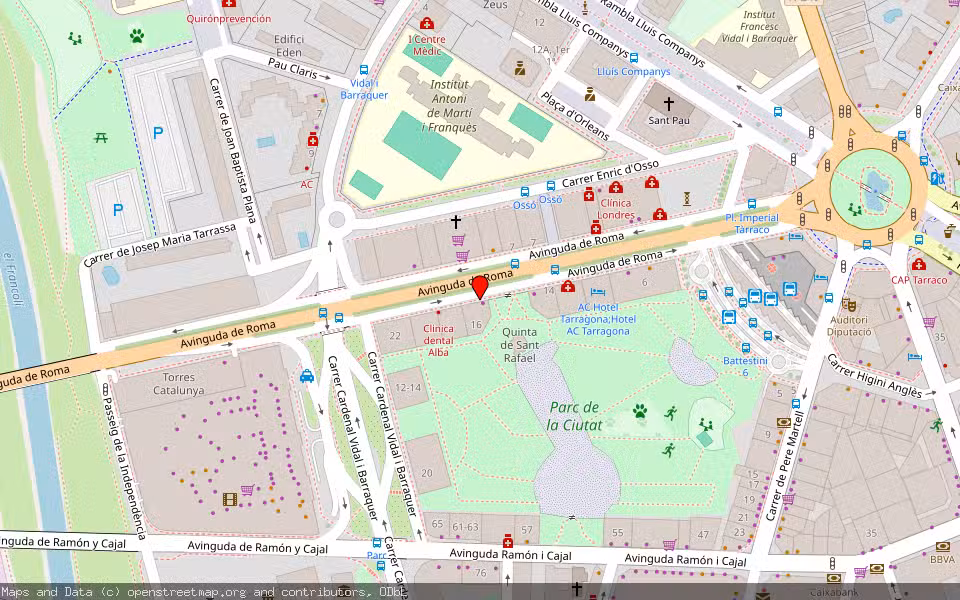 Mapa de Subasta Inmueble (Local comercial) en Tarragona