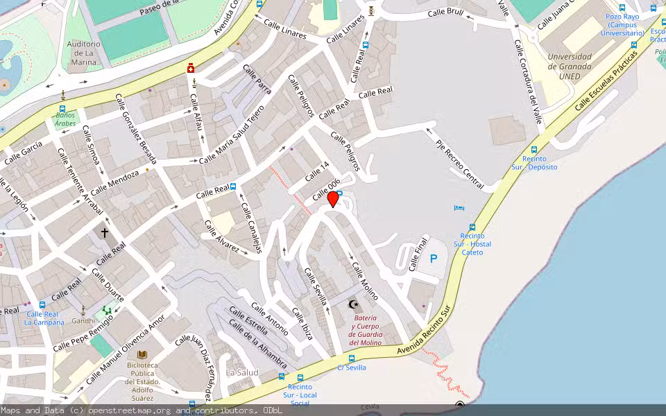 Mapa de Subasta Inmueble (Vivienda) en Ceuta