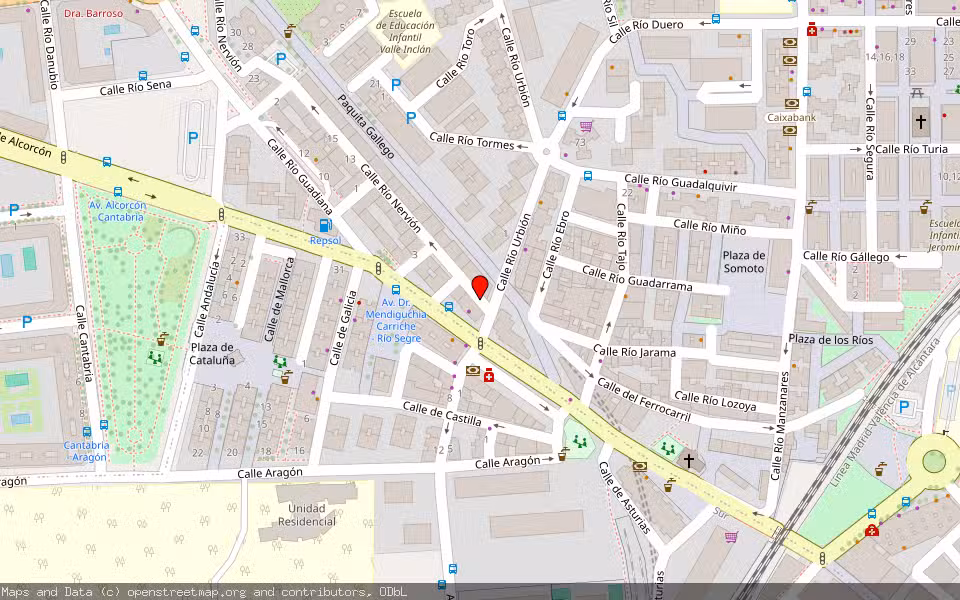 Mapa de Subasta Inmueble (Vivienda) en Leganés, Madrid