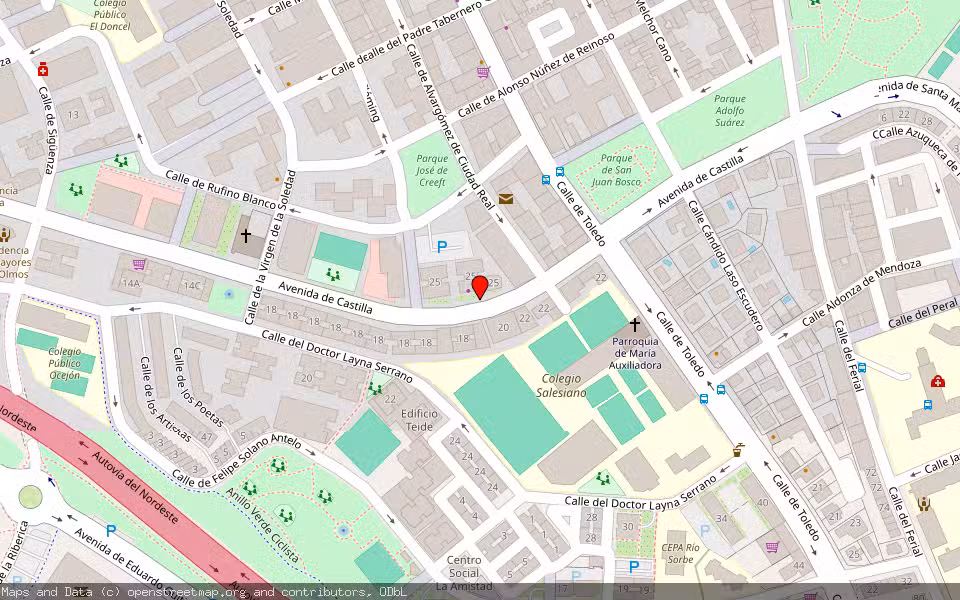 Mapa de Subasta Inmueble (Garaje) en Guadalajara