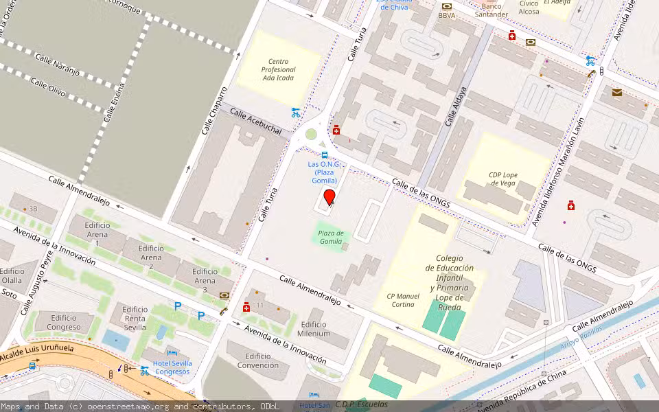 Mapa de Subasta Inmueble (Vivienda) en Sevilla