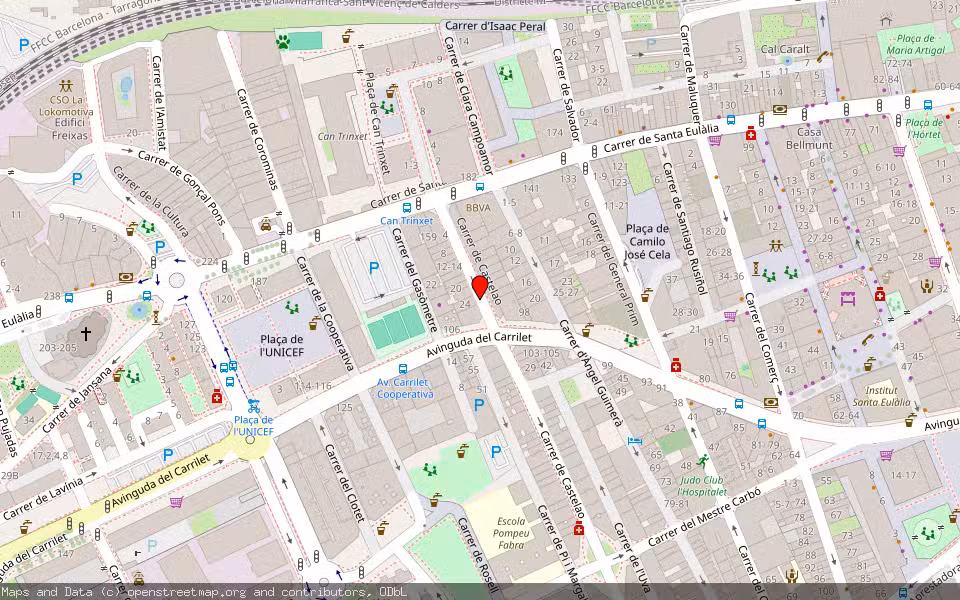 Mapa de Subasta Inmueble (Vivienda) en Hospitalet De Llobregat, L', Barcelona