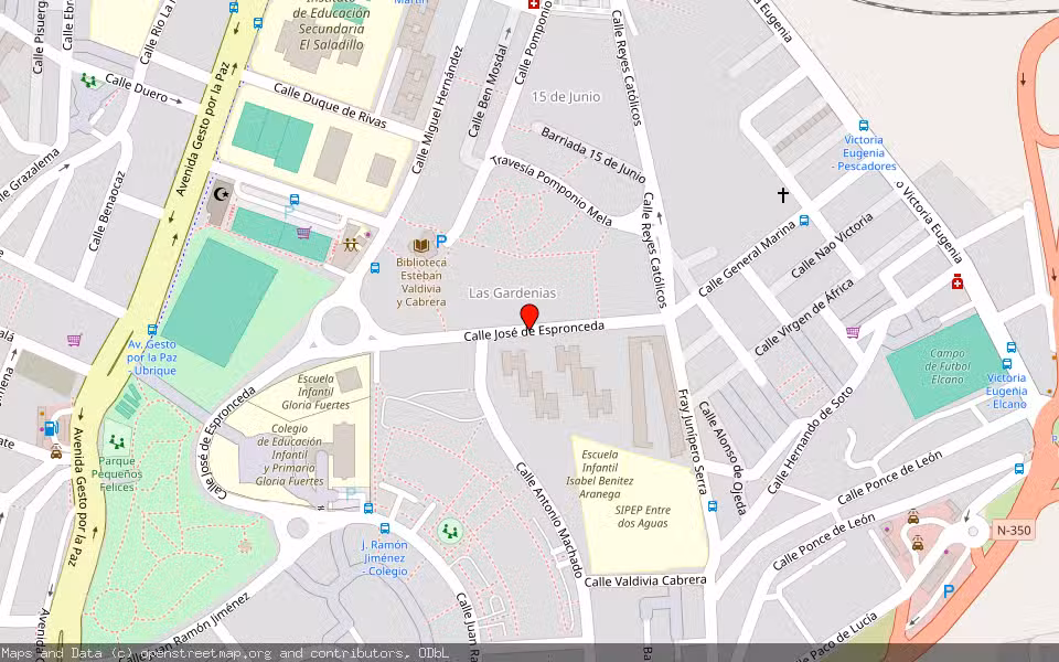 Mapa de Subasta Inmueble (Vivienda) en Algeciras, Cádiz