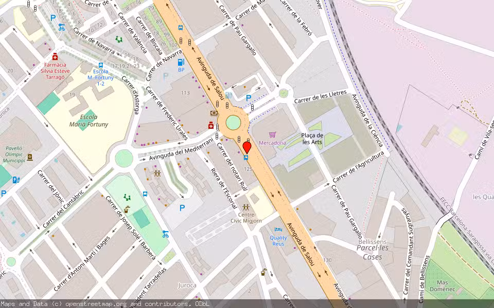 Mapa de Subasta Inmueble (Vivienda) en Reus, Tarragona