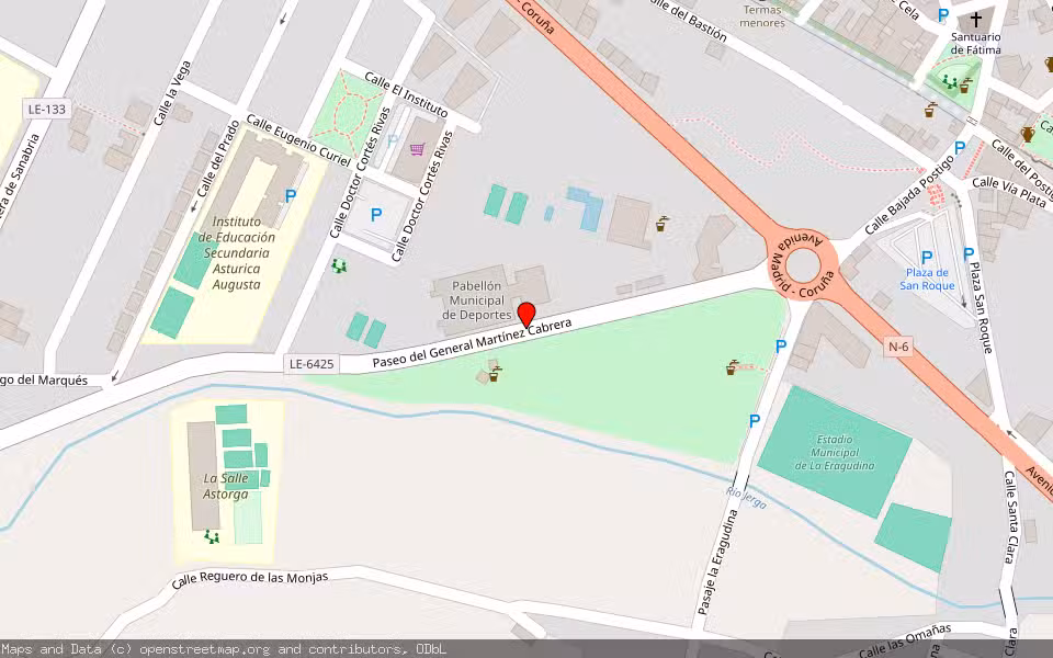 Mapa de Subasta Inmueble (Finca rústica) en Val De San Lorenzo, León