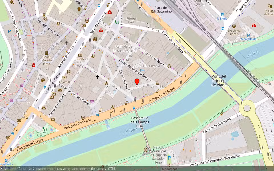 Mapa de Subasta Inmueble (Vivienda) en Lleida