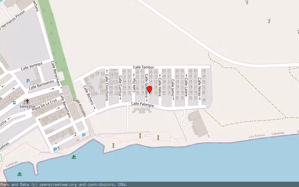 Mapa de Subasta Inmueble (Vivienda) en San Bartolome De Tirajana, Las Palmas